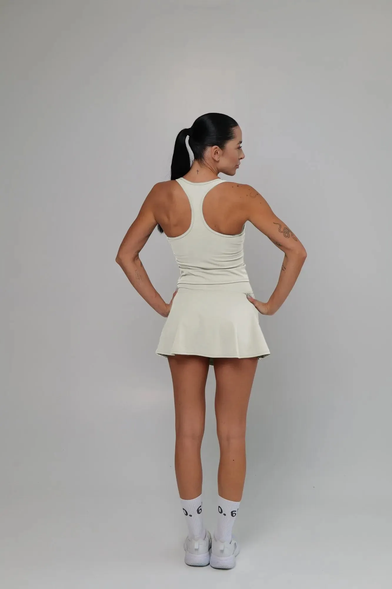 Pink soft material top and skirt set