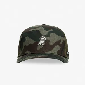 Retro Trucker Cap in Green Camo