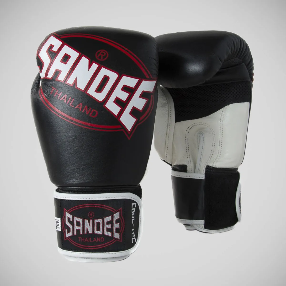Sandee Cool-Tec 3-Tone Kids Boxing Gloves Black/White/Red