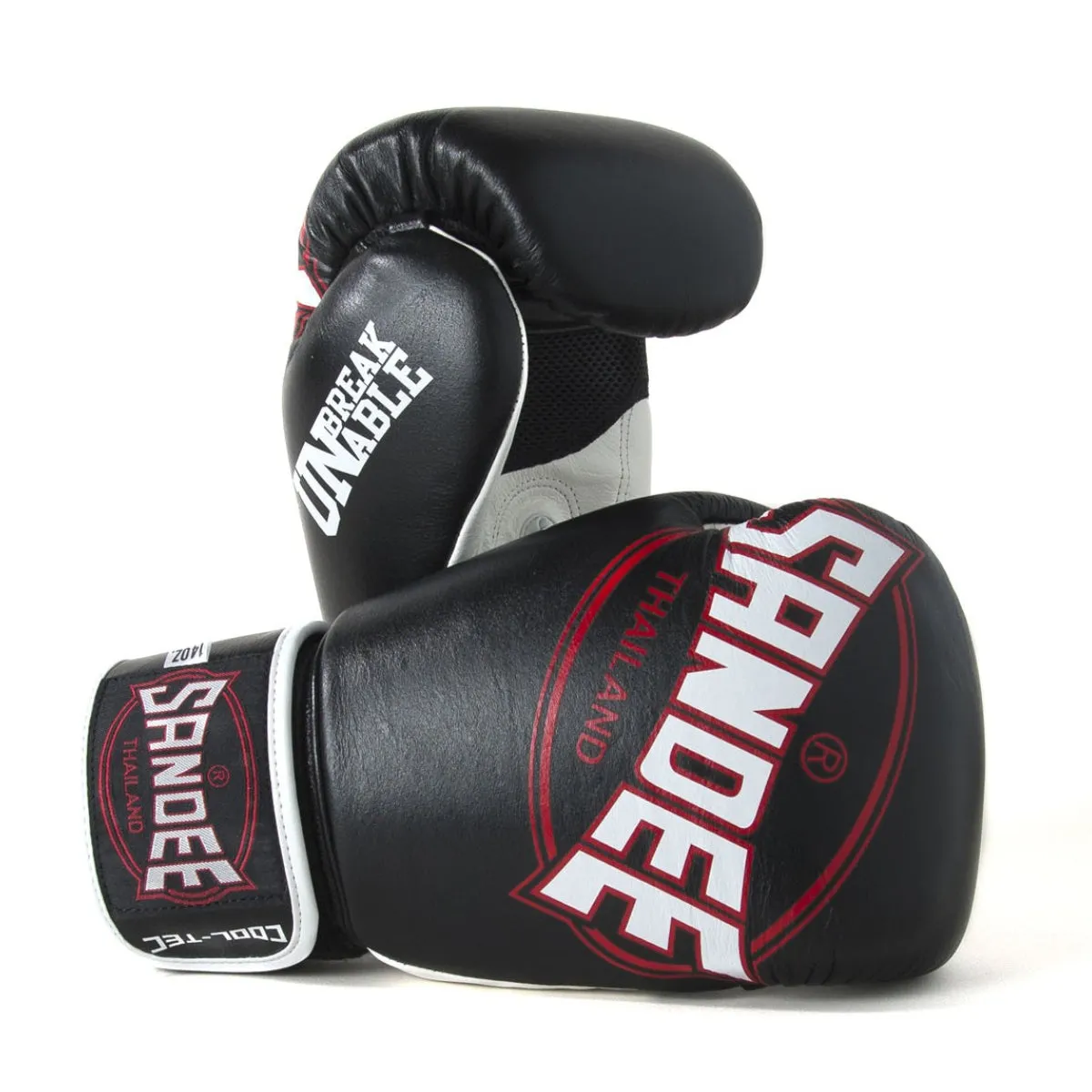 Sandee Cool-Tec 3-Tone Kids Boxing Gloves Black/White/Red