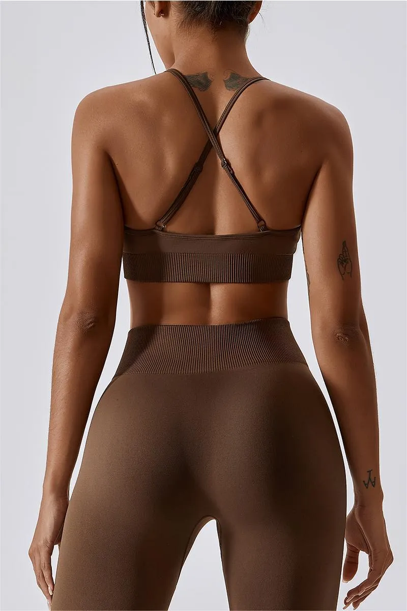 Seamless Crossover Sports Bra