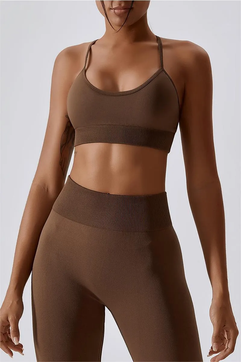 Seamless Crossover Sports Bra