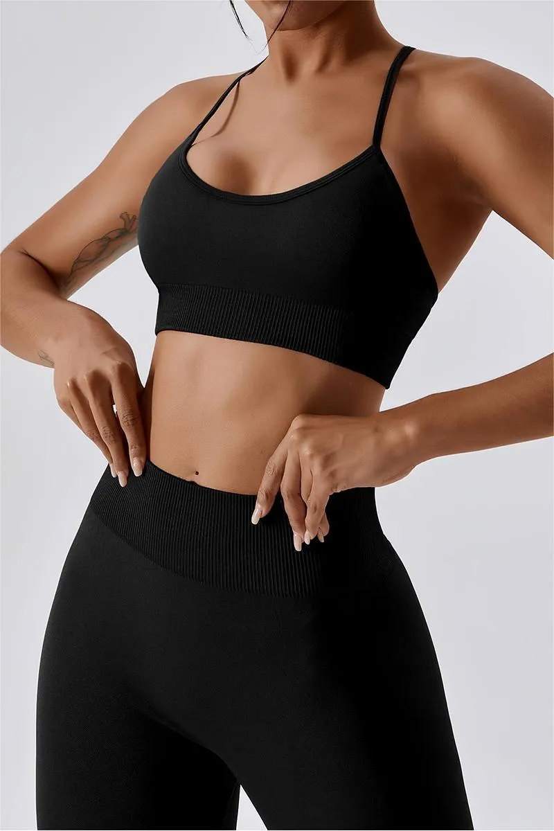 Seamless Crossover Sports Bra