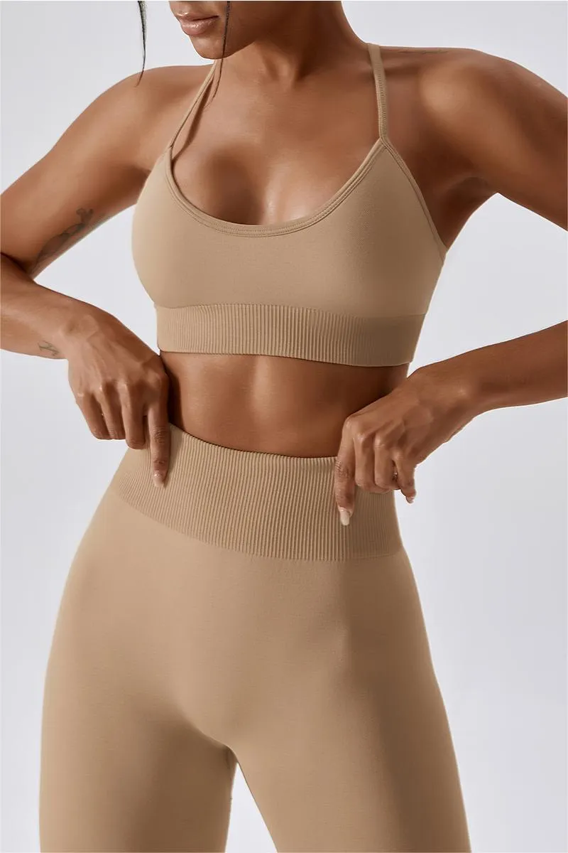 Seamless Crossover Sports Bra