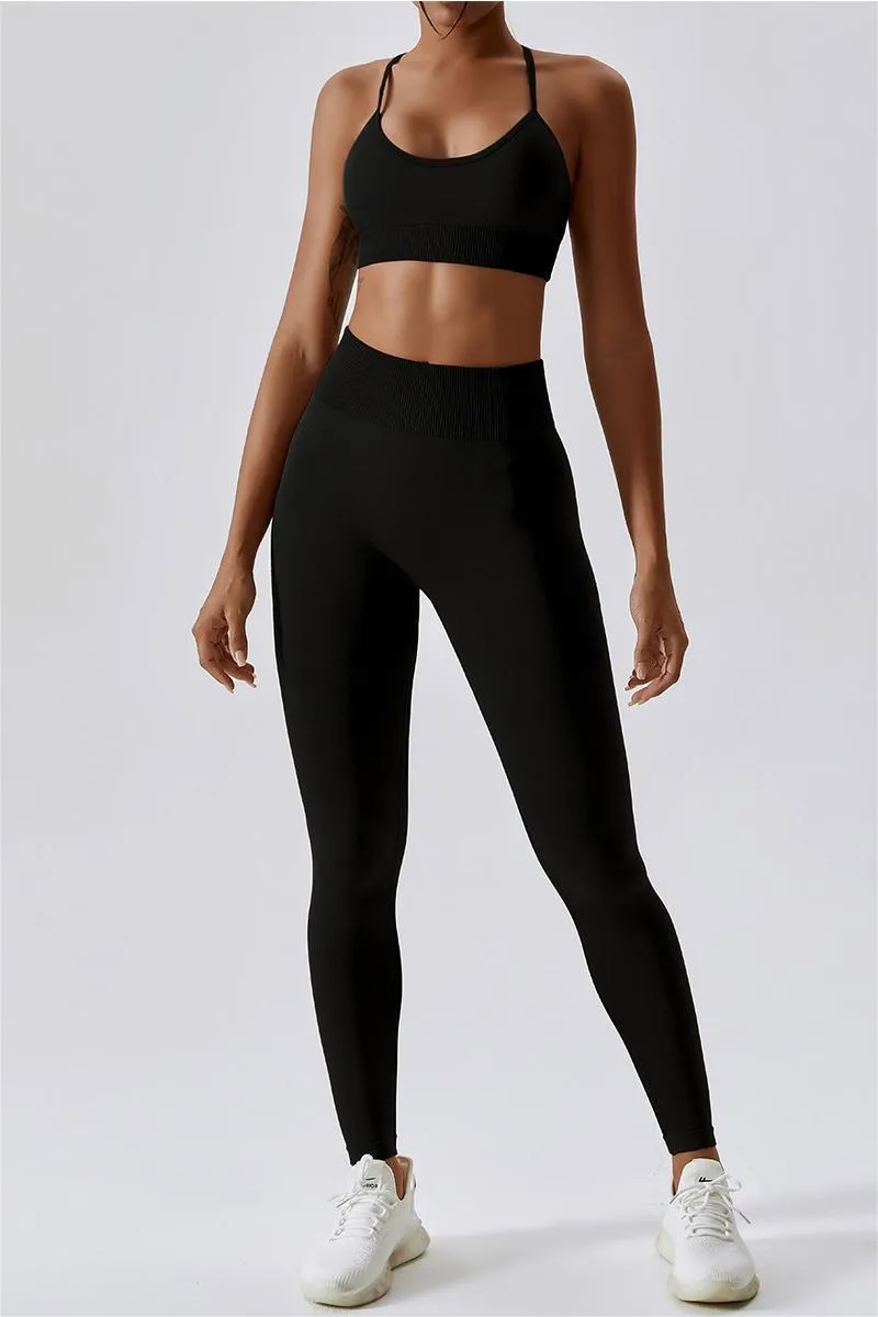 Seamless Crossover Sports Bra