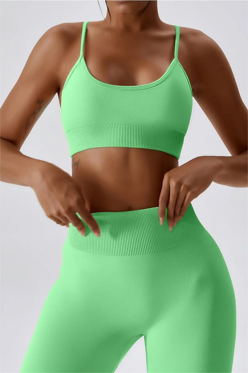 Seamless Crossover Sports Bra