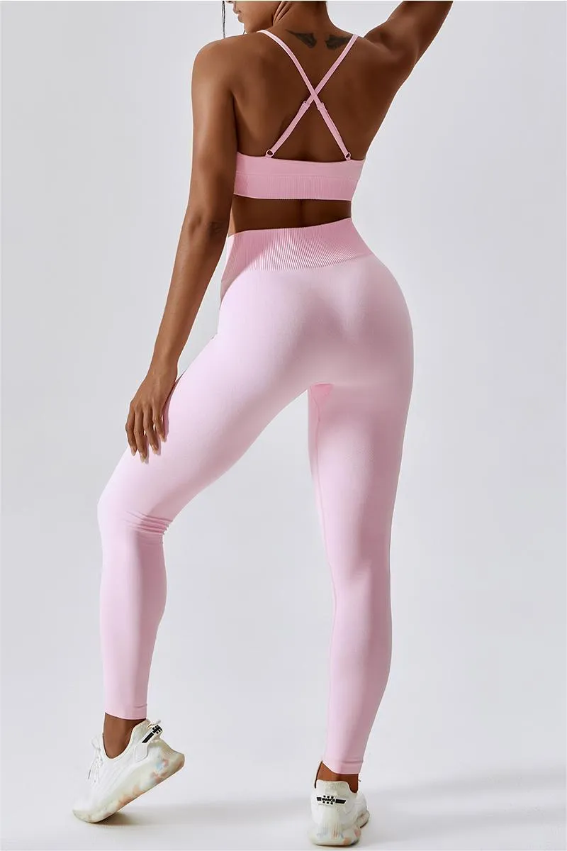 Seamless Crossover Sports Bra