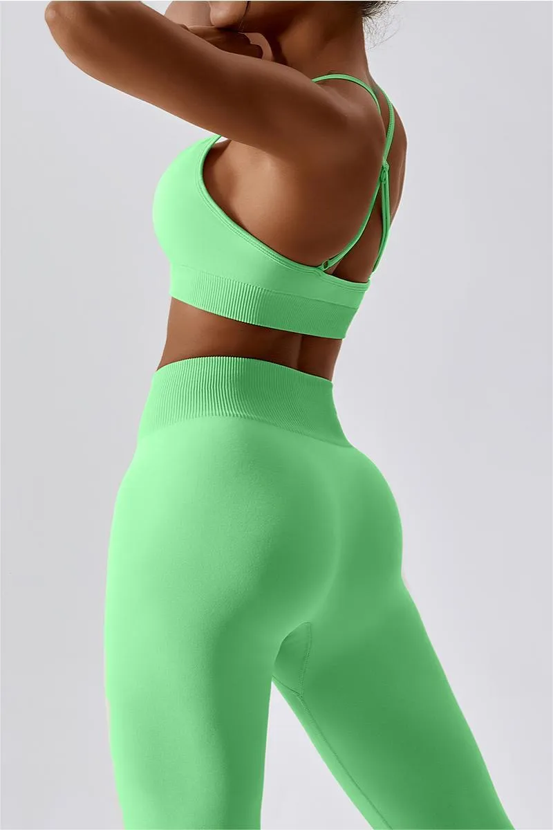 Seamless Crossover Sports Bra