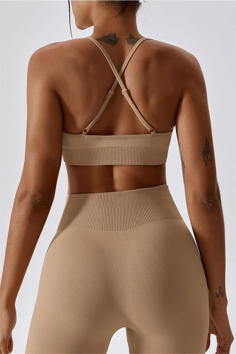 Seamless Crossover Sports Bra