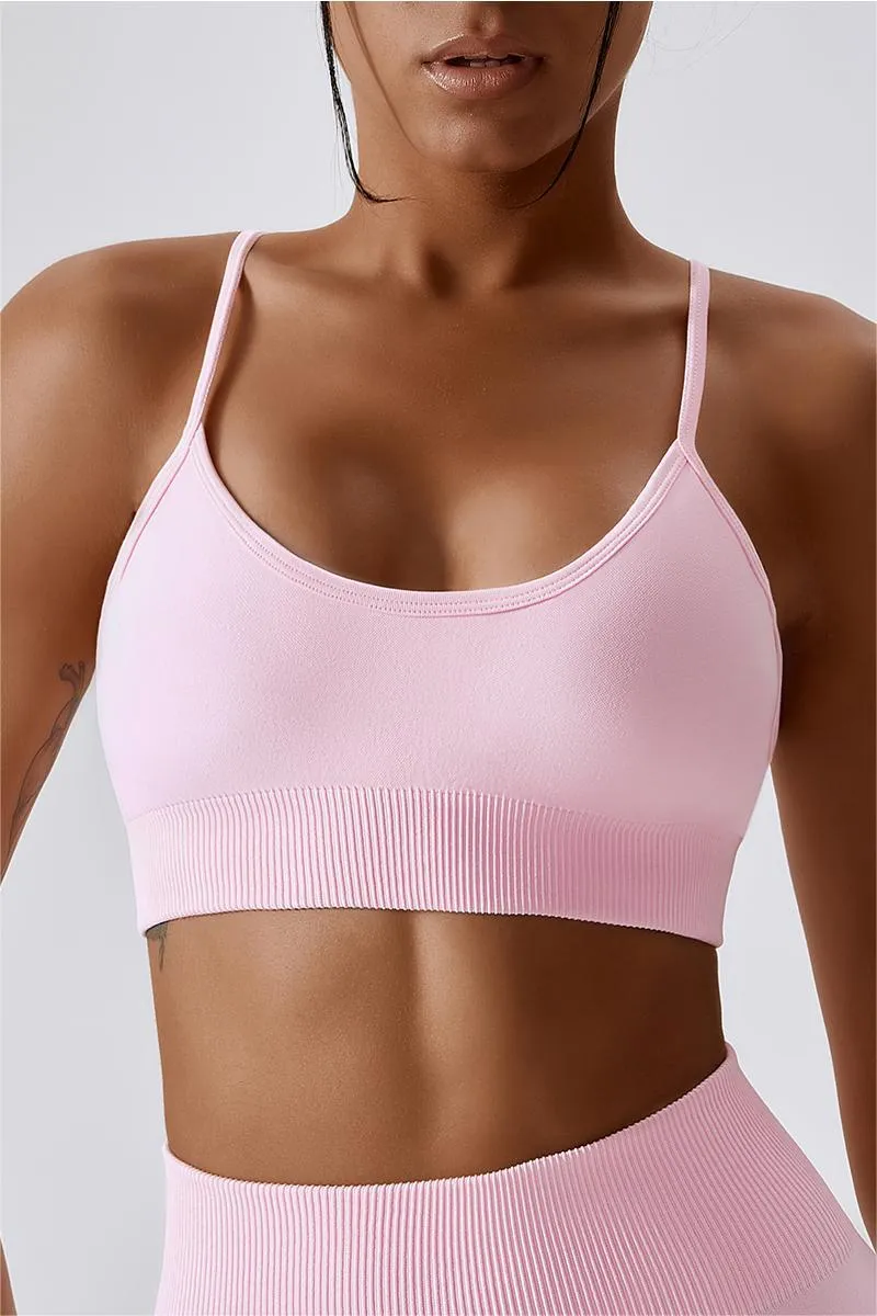 Seamless Crossover Sports Bra