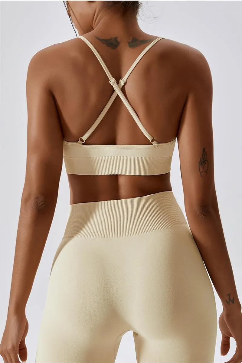 Seamless Crossover Sports Bra