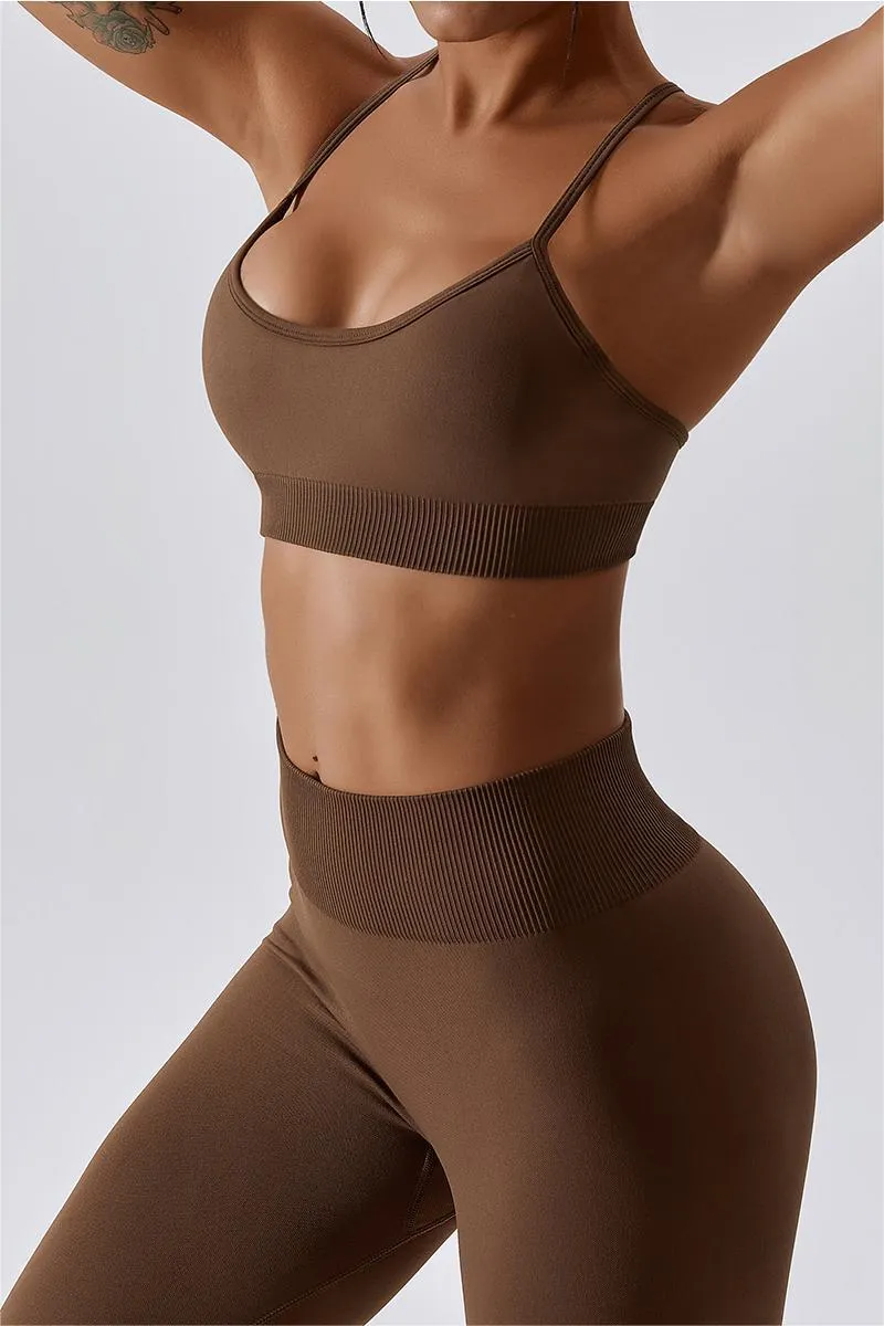 Seamless Crossover Sports Bra