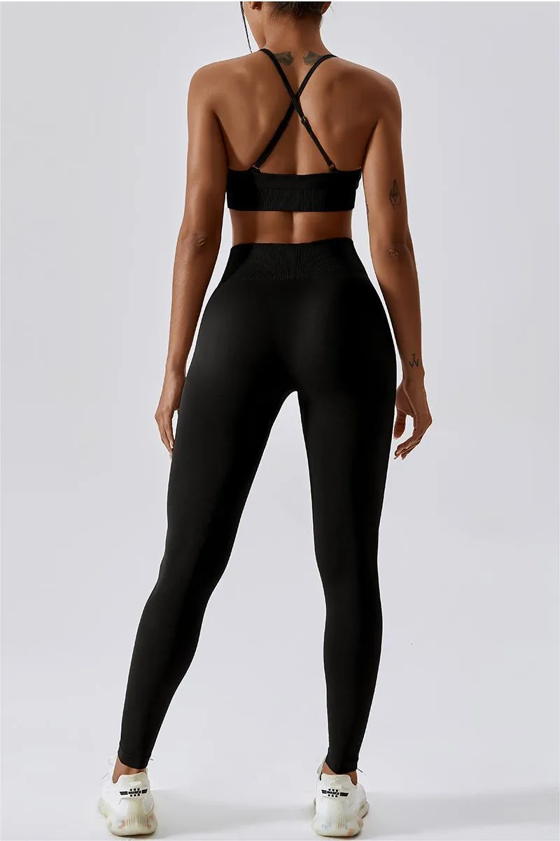 Seamless Crossover Sports Bra