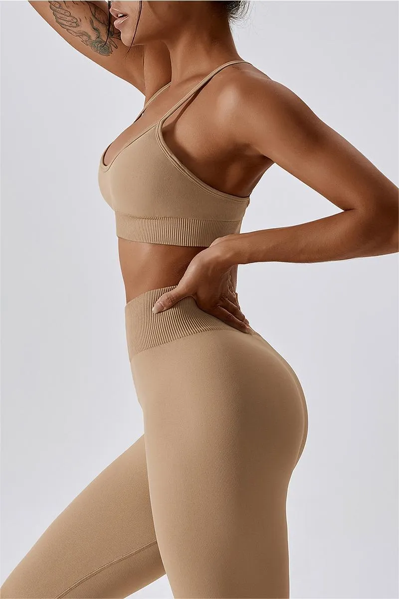 Seamless Crossover Sports Bra