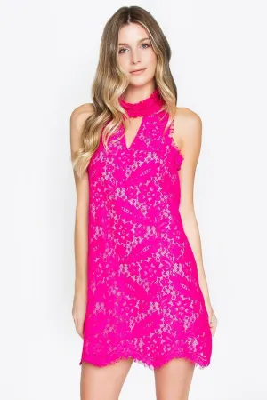 Seraphine Lace Halter Dress