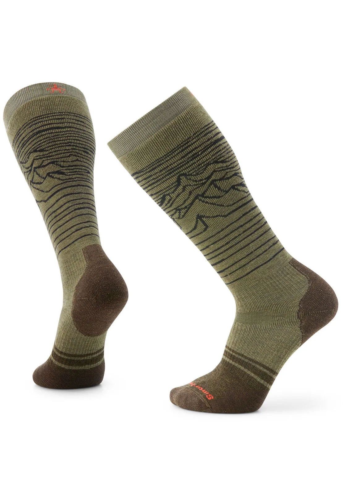 Smartwool Men's Snowboard Full Cushion Iguchi Pattern OTC Socks