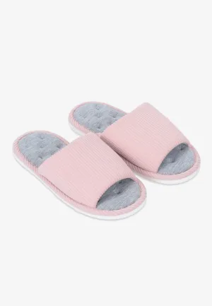 Solemate Extra Wide Unisex Room Slippers - Pink