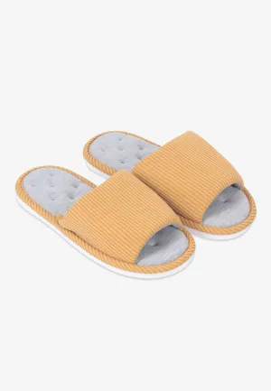 Solemate Extra Wide Unisex Room Slippers - Yellow