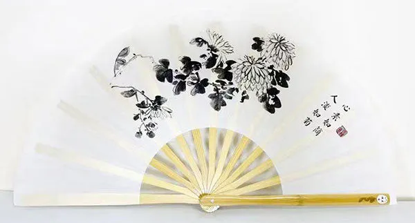 Tai Chi / Kung Fu / Martial Art Combat Performing Left / Right Hand Bamboo Fan 33 cm -MAF022