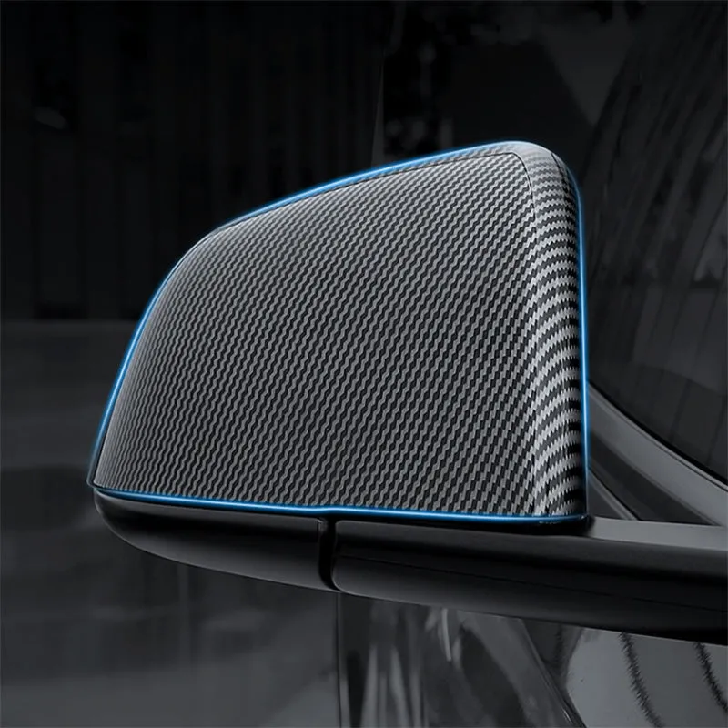 TAPTES Carbon Fiber Side Mirror Decorate Covers for Model Y 2025-2020