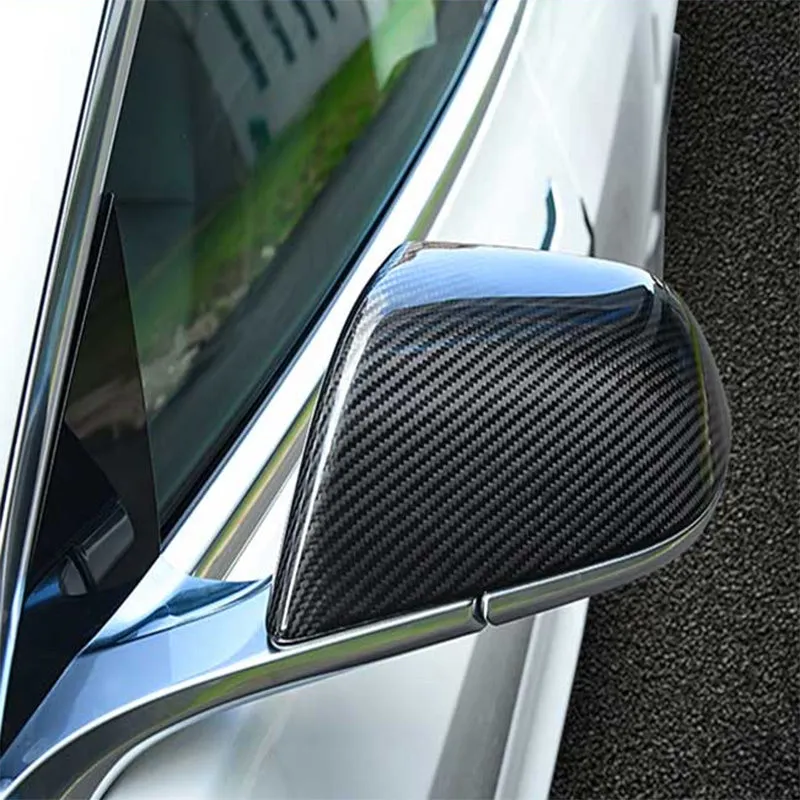 TAPTES Carbon Fiber Side Mirror Decorate Covers for Model Y 2025-2020
