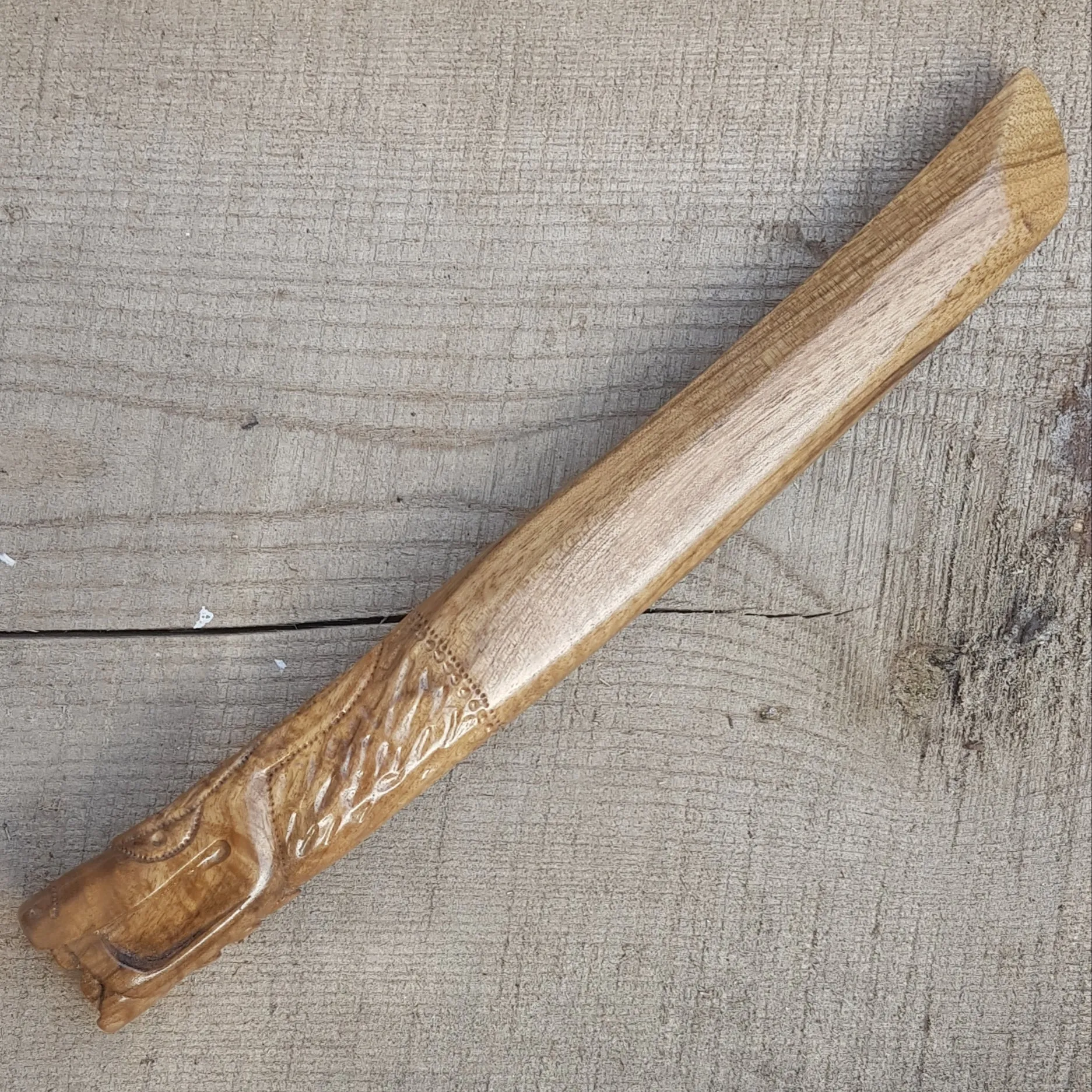 Wooden knife tanto Deluxe Dragon - Walnut
